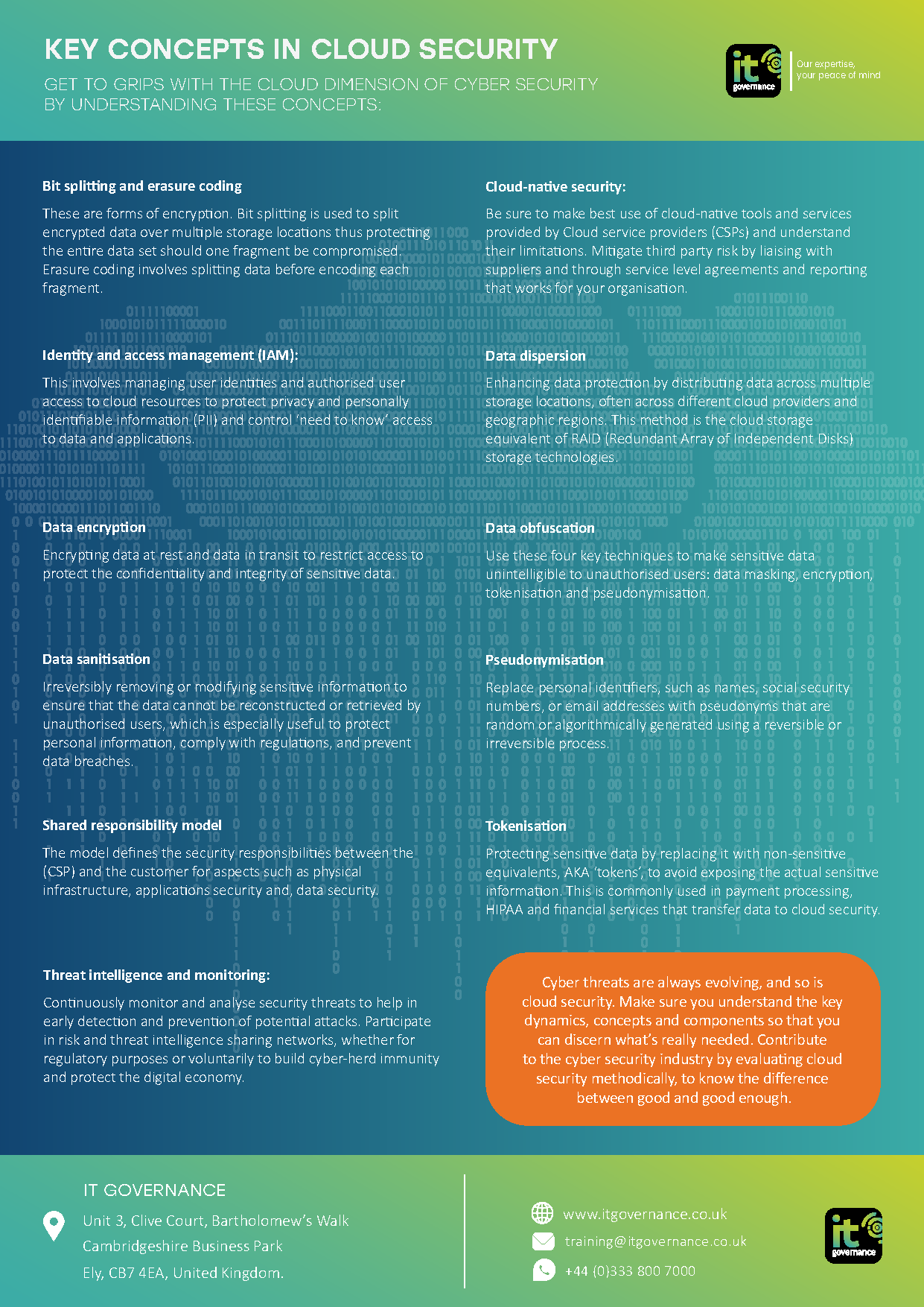 Free infographic: cloud security terminology