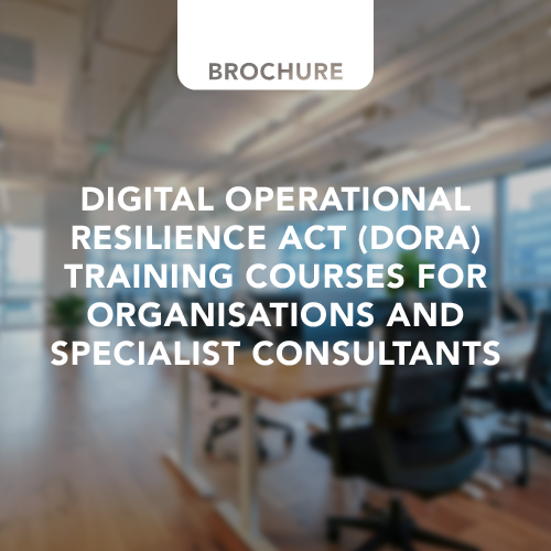 Free brochure: DORA training courses for organisations and specialist consultants 